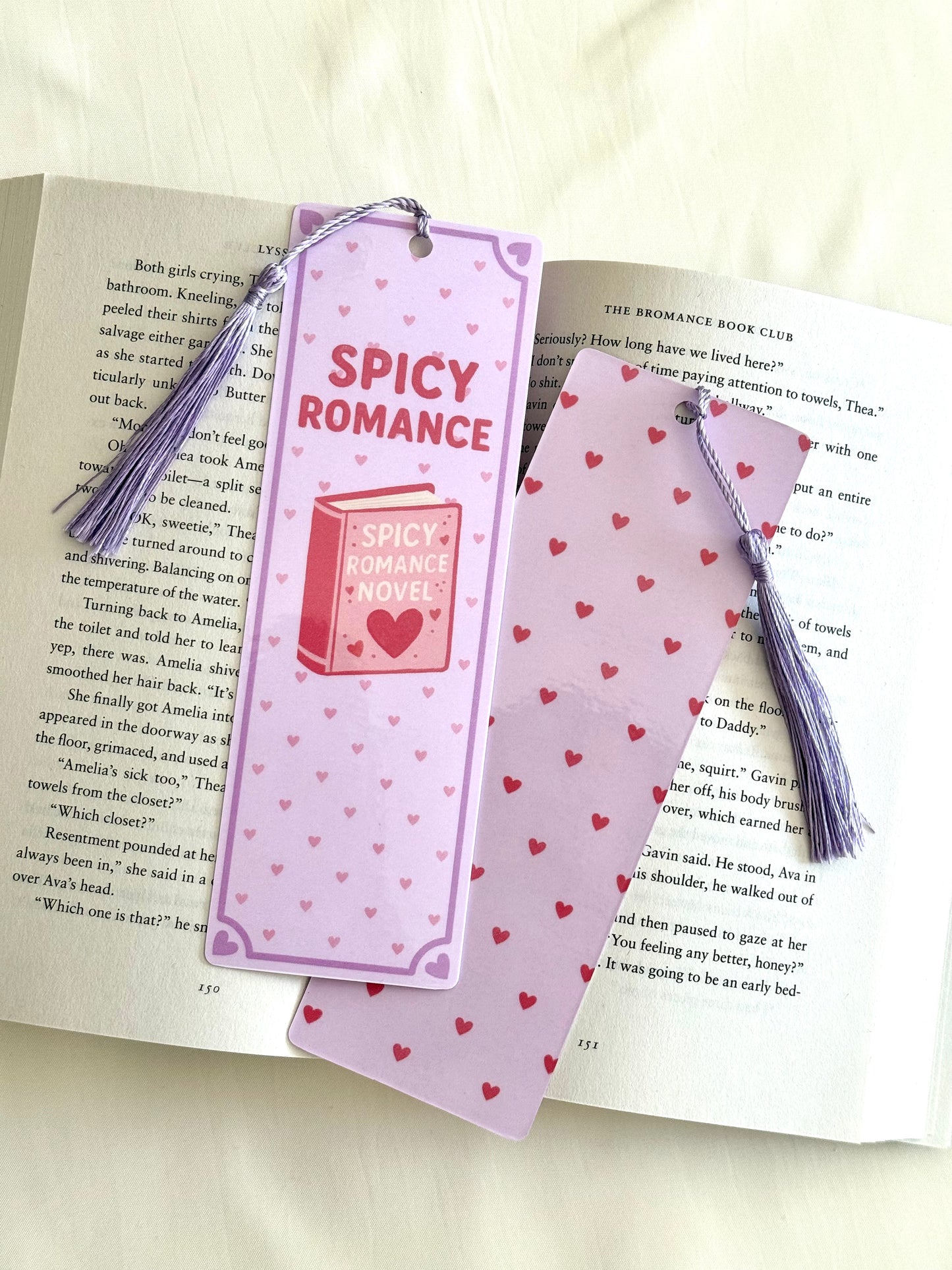 Marque-page " SPICY ROMANCE " Lila đź’ś