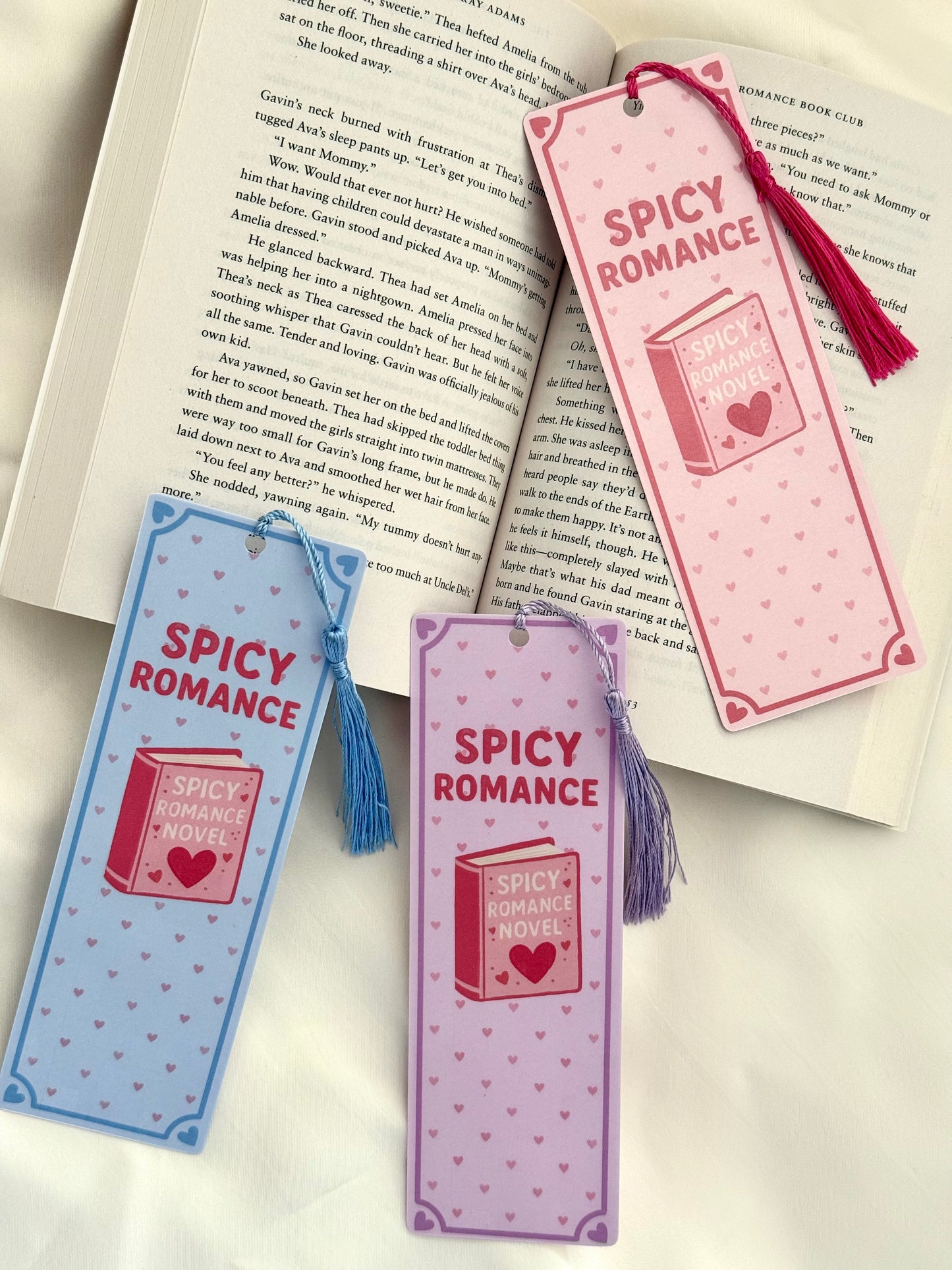 Lot de 3 Marques-pages " SPICY ROMANCE "